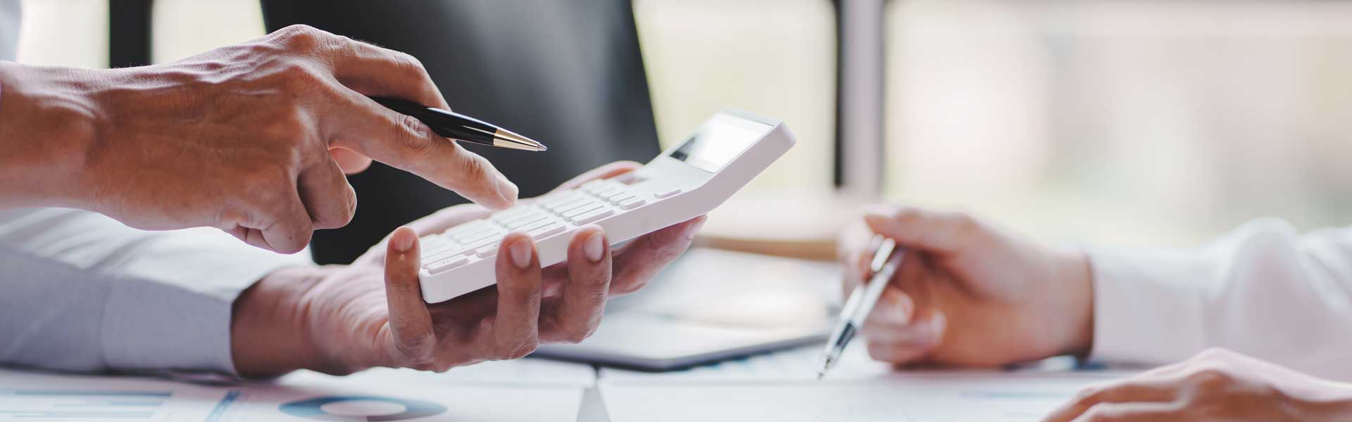 Two guys calculating